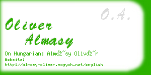 oliver almasy business card